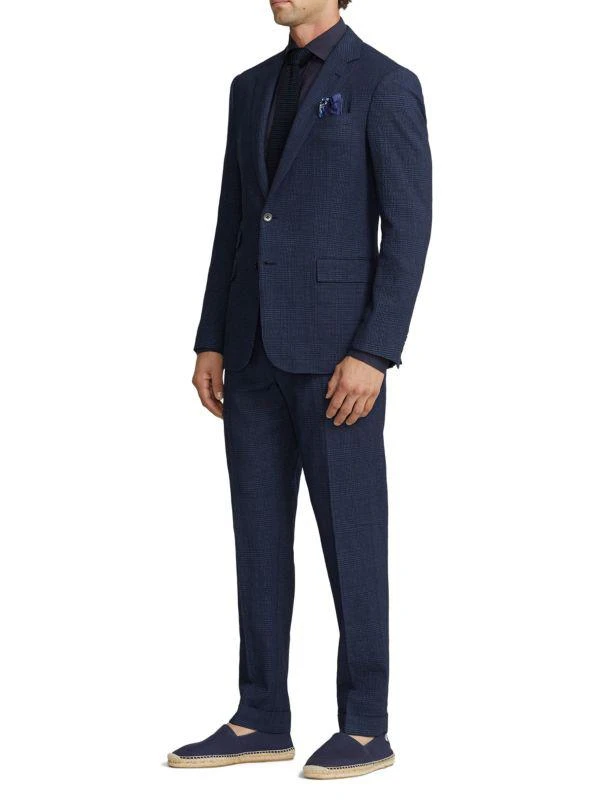 Ralph Lauren Kent Wool & Linen-Blend Plaid Seersucker Single-Breasted Suit 3