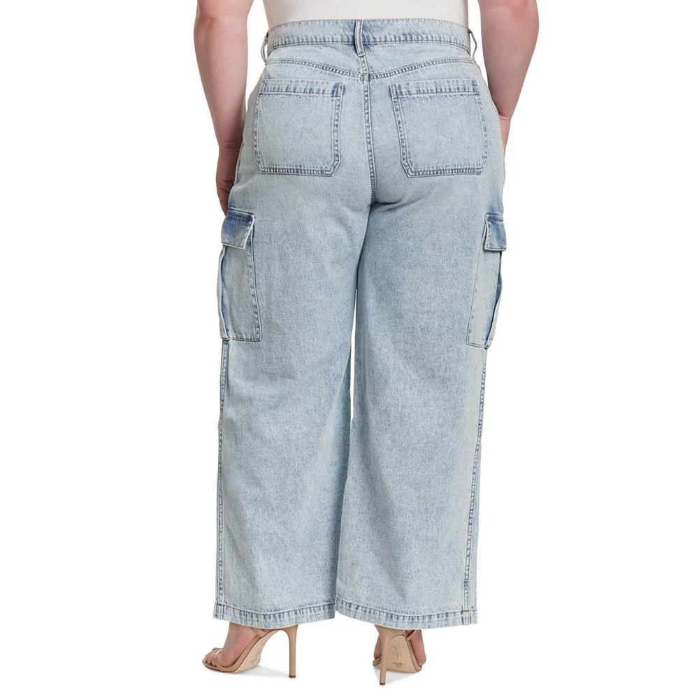Jessica Simpson Trendy Plus Size Jenna Cargo Jeans 2