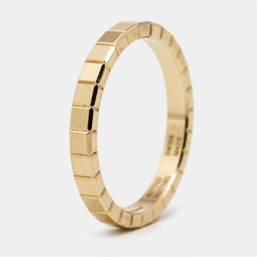 Chopard Chopard Ice Cube 18k Yellow Gold Ring Size 52