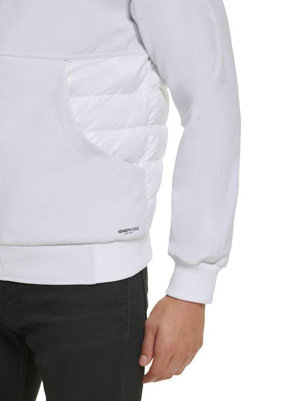 Kenneth Cole Channel Quilted Hooded Puffer Jacket 4