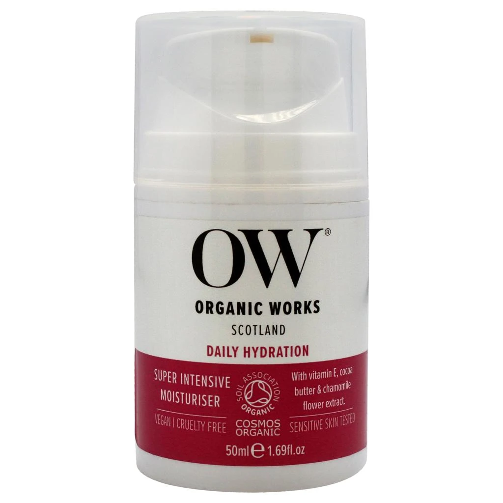 Organic Works Daily Hydration Super Intensive Moisturiser by for Unisex - 1.69 oz Cream