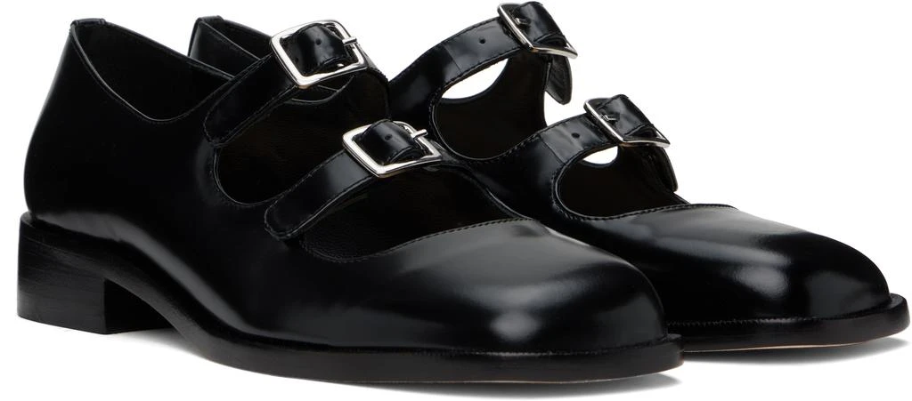 Sandy Liang Black Double Strap Ballerina Flats 4