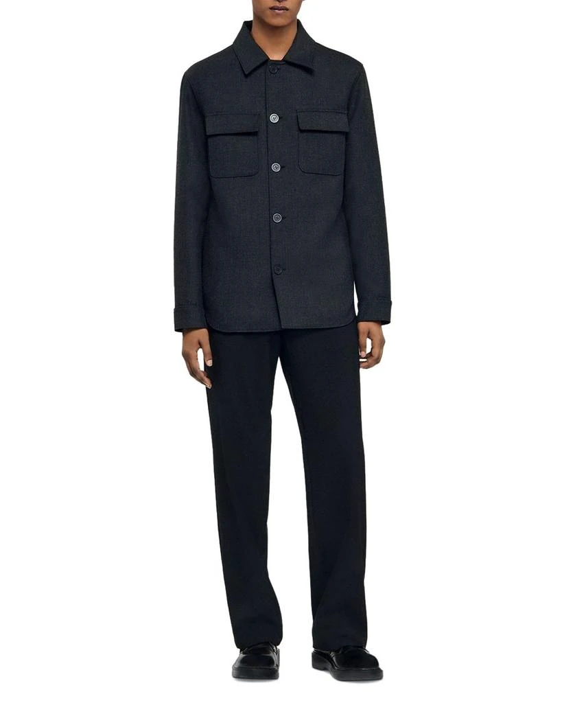 Sandro Heathered Overshirt 3