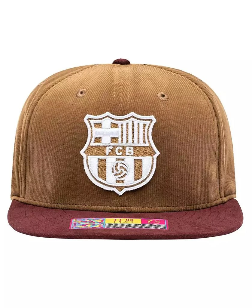 Fan Ink Men's Brown Barcelona Cognac Fitted Hat 2