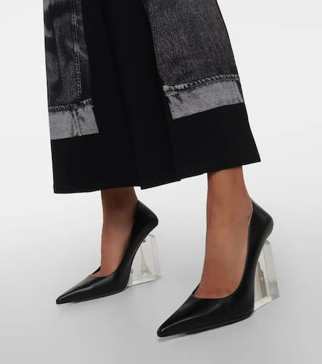 Jimmy Choo x Jean Paul Gaultier leather wedge pumps 4