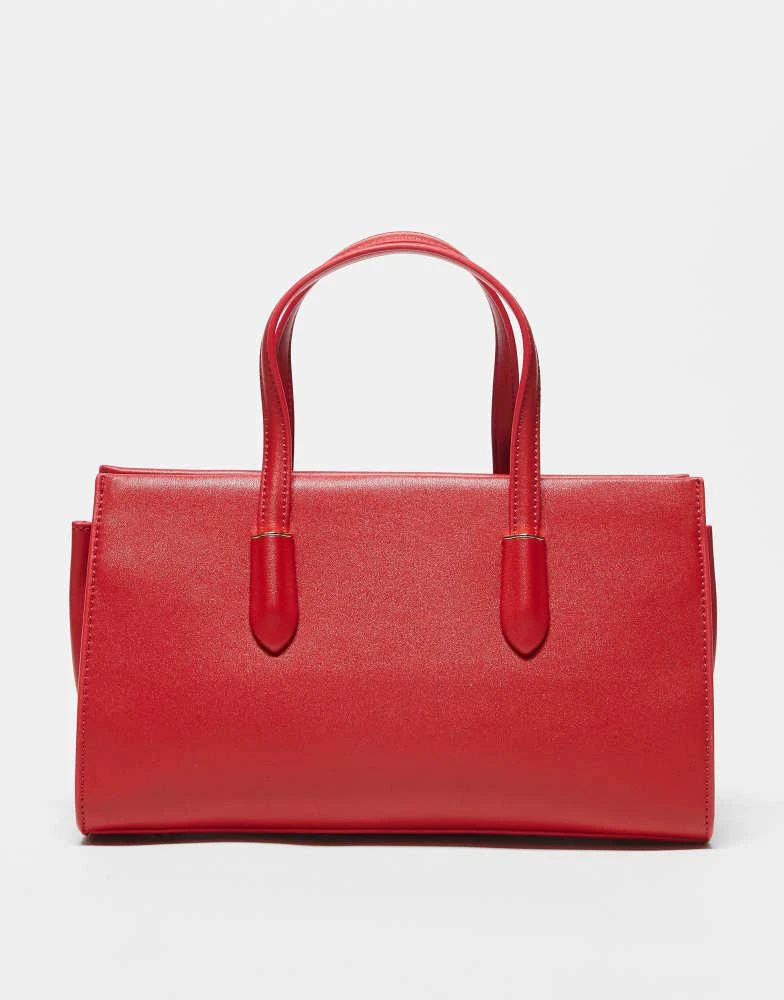 Mario Valentino Valentino jasmin top handle bag with detachable crossbody strap in red 2