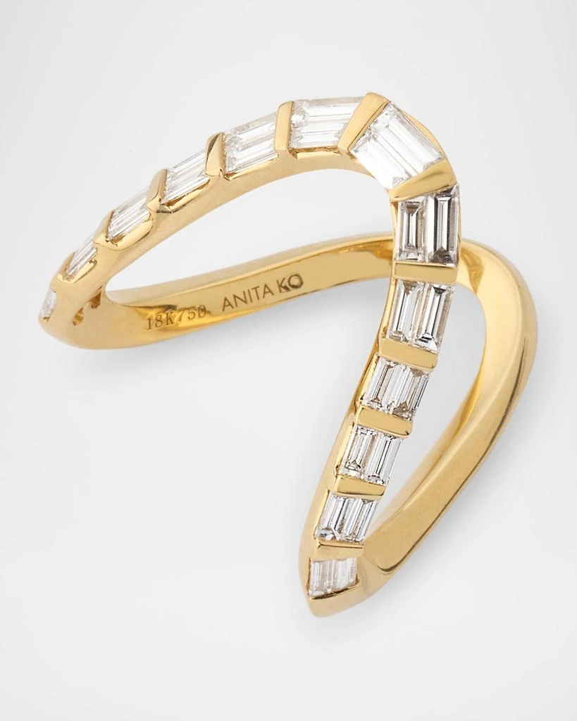 Anita Ko Ulla 18K Yellow Gold Baguette Diamond Ring, 1.30tcw 4