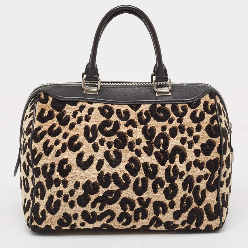 Louis Vuitton Louis Vuitton Beige/Black Leopard Print Jacquard Velvet Stephen Sprouse Speedy Bag 4