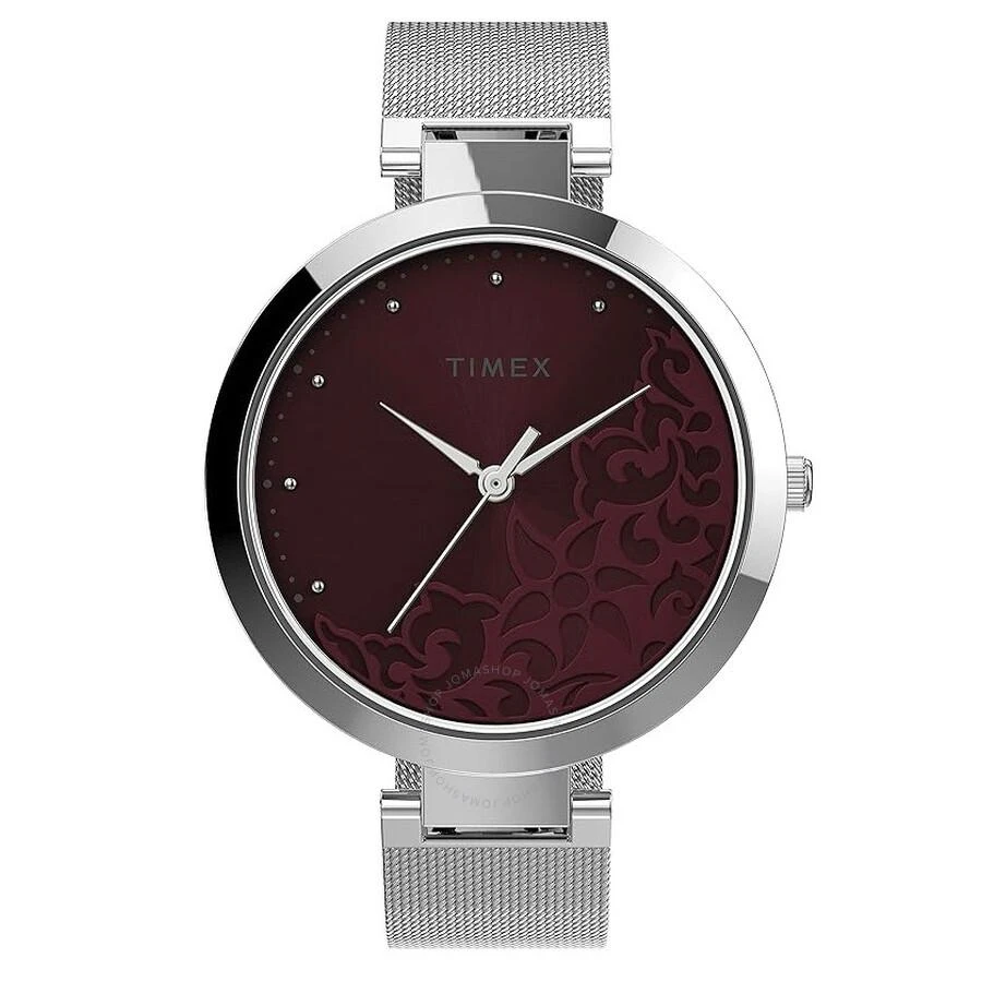 Timex Floral Quartz Purple Dial Ladies Watch TW2V20600 1