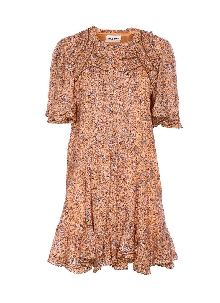 sequin bridesmaid dresses asos Isabel Marant Étoile // Brown & Cream Ruffled Plaid Dress – VSP Consignment main image 1