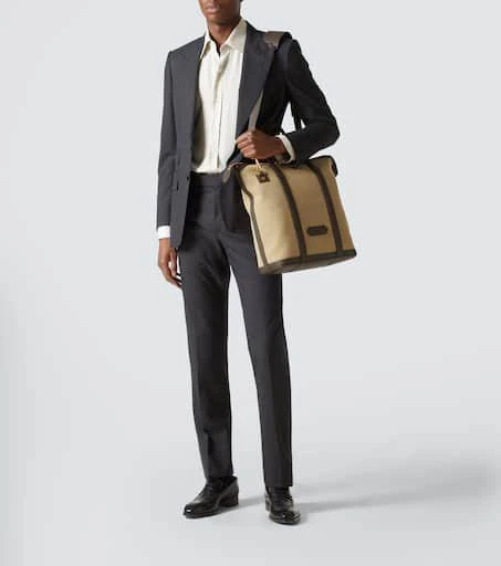 Tom Ford Buckley East West canvas tote bag 7
