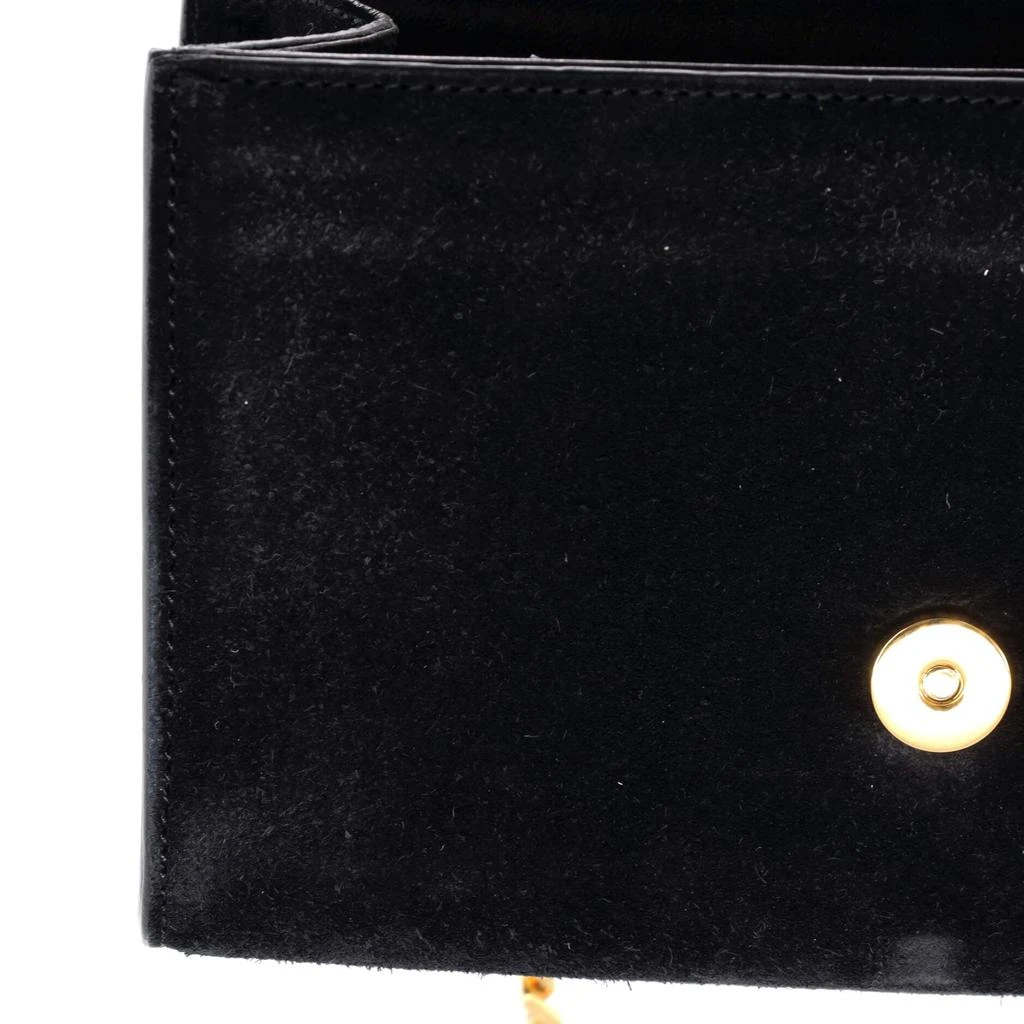 Yves Saint Laurent Classic Monogram Tassel Crossbody Bag Suede Small 6