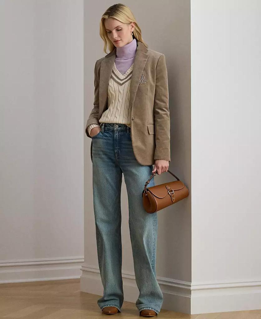 Ralph Lauren Women's Bullion Corduroy Long Sleeve Blazer