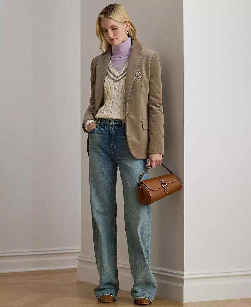 Ralph Lauren Women's Bullion Corduroy Long Sleeve Blazer 2