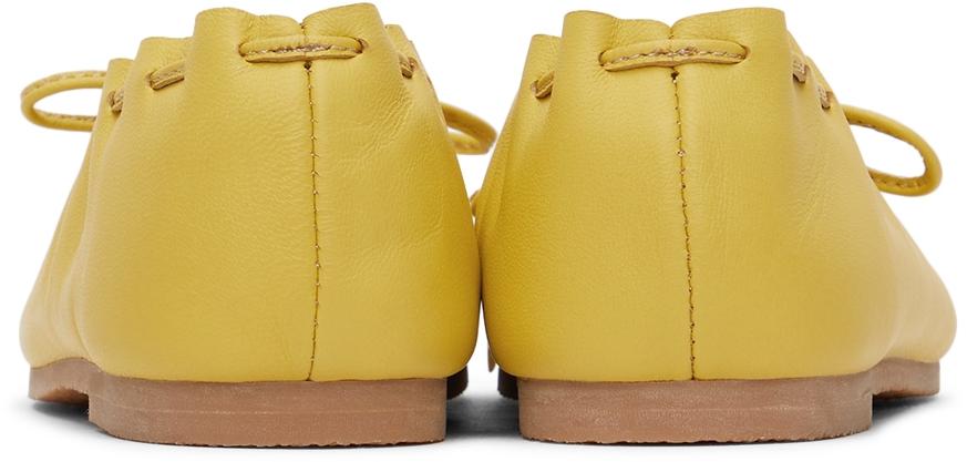 Misha 
Puff Kids Yellow Ballet Moccasin Flats
