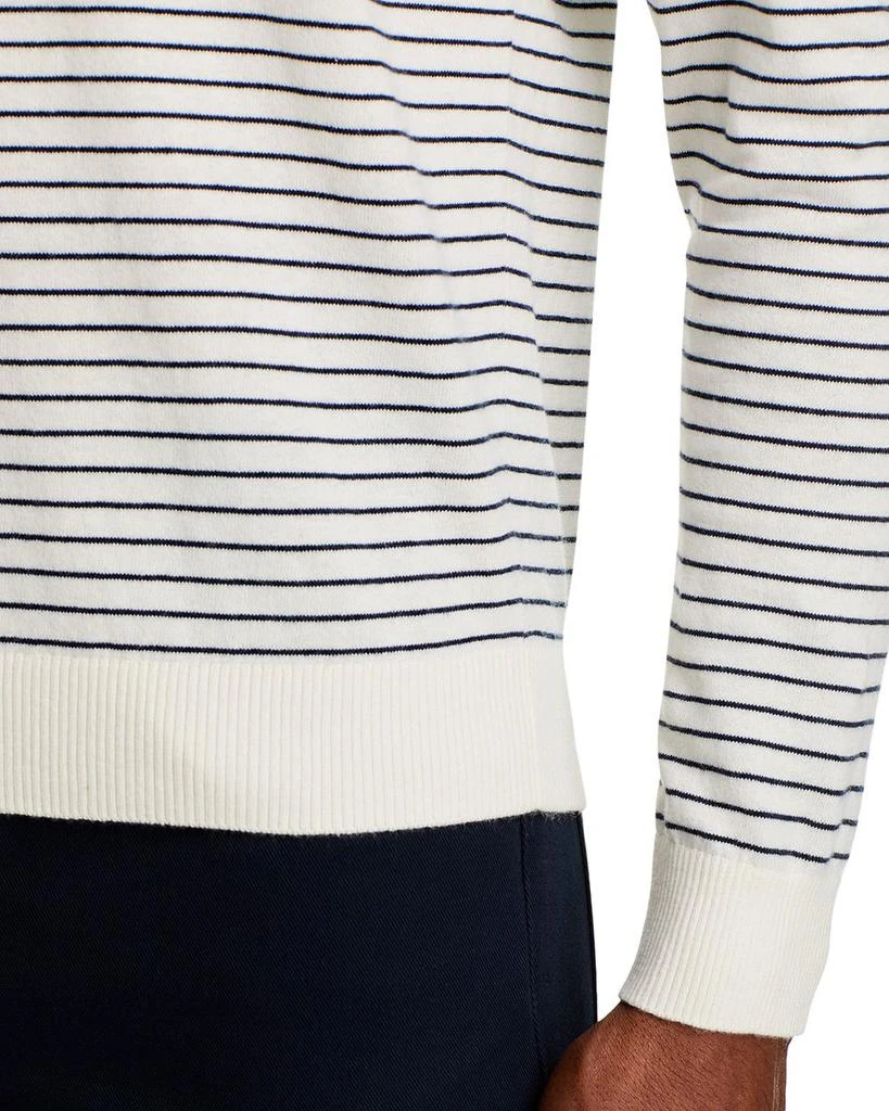 The Men's Store at Bloomingdale's Cotton Cashmere Striped Crewneck Sweater - Exclusive 5