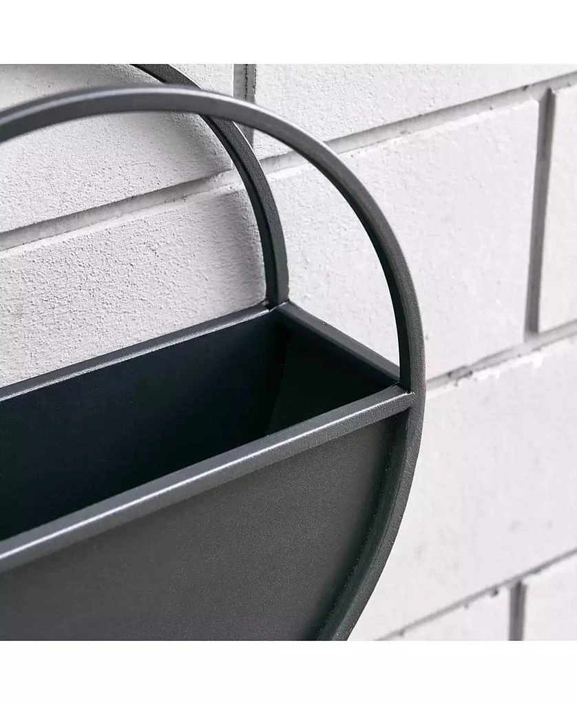 Danya B Round 2-Piece Iron Wall Planter Set 2