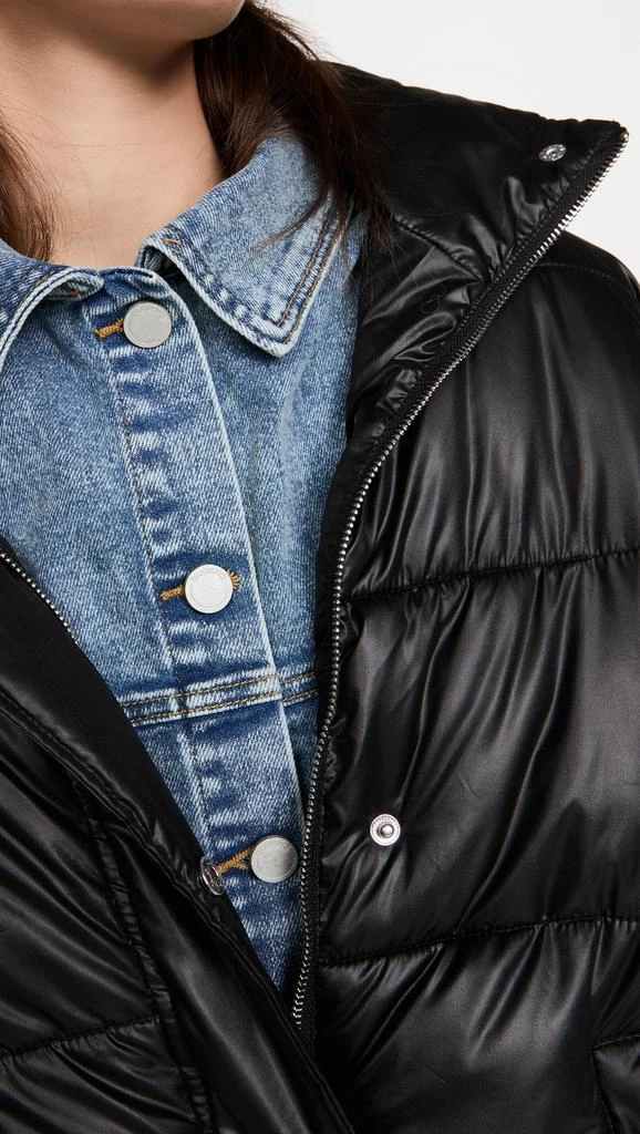 Blank Denim Run The Show Nylon & Denim Puffer 5