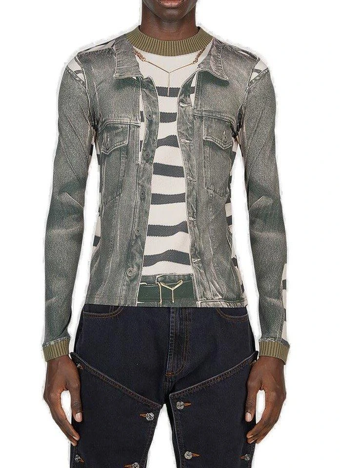 Y/Project Y Project X Jean Paul Gaultier Graphic Printed Top 1