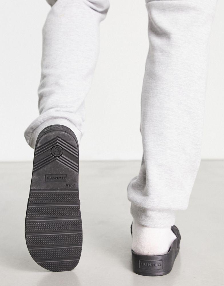 Hunter Hunter bloom algae foam hunter sliders in black
