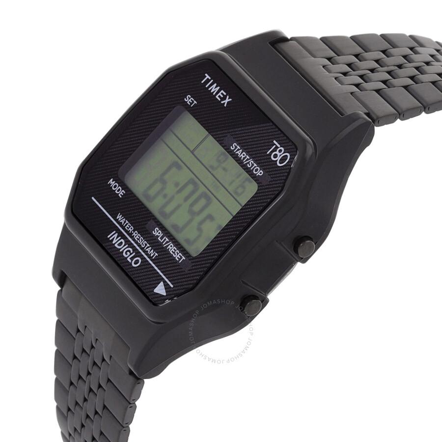 Timex 80 Alarm Quartz Digital Stainless Steel Bracelet Unisex Watch TW2R79400