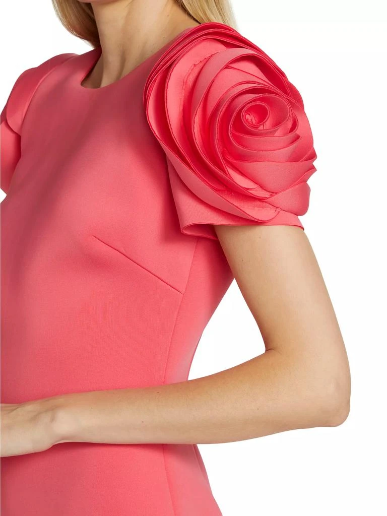 Badgley Mischka Rosette Cocktail Dress 6