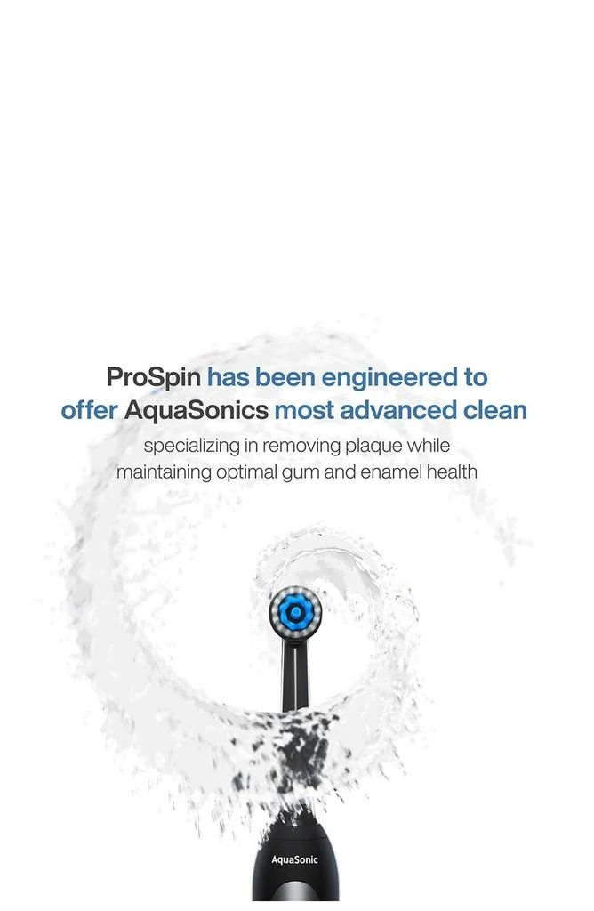 AquaSonic ProSpin Ultra Whitening & Plaque Removing Electric Toothbrush Set 2