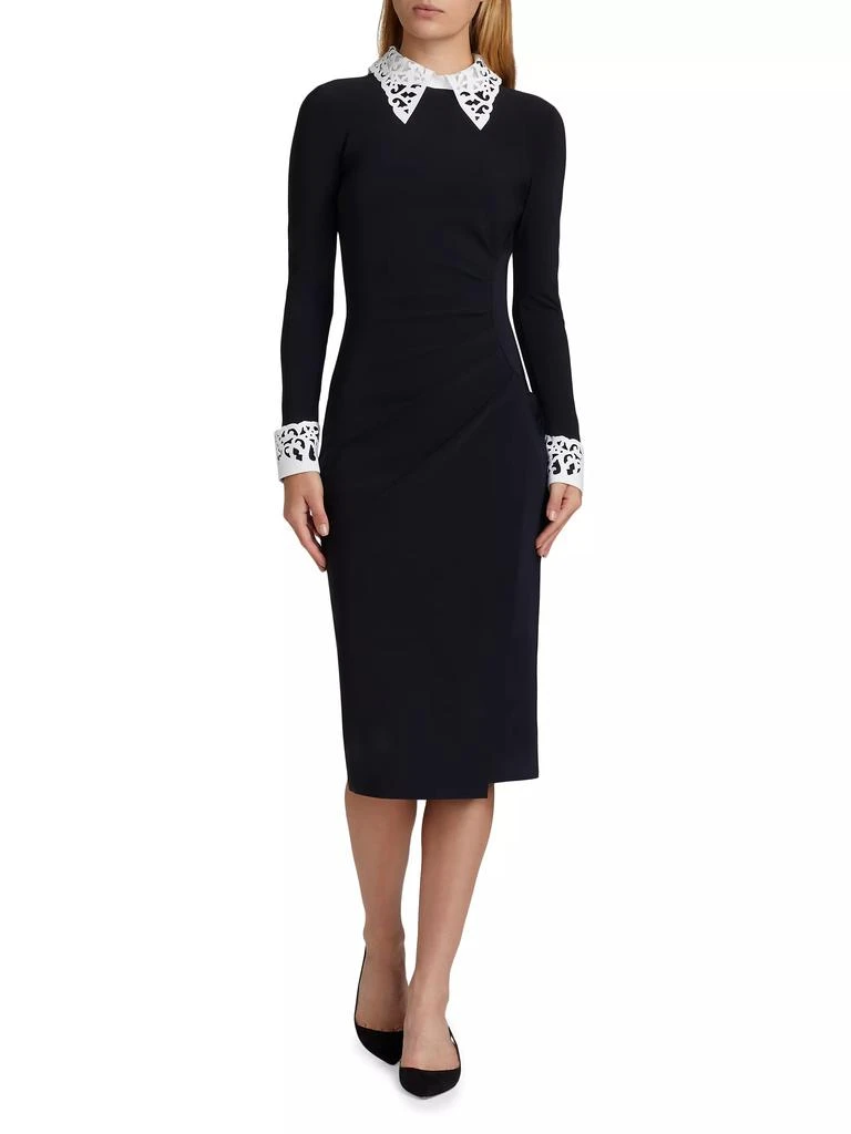 Chiara Boni Duchi Laser-Cut Trim Cocktail Dress 2