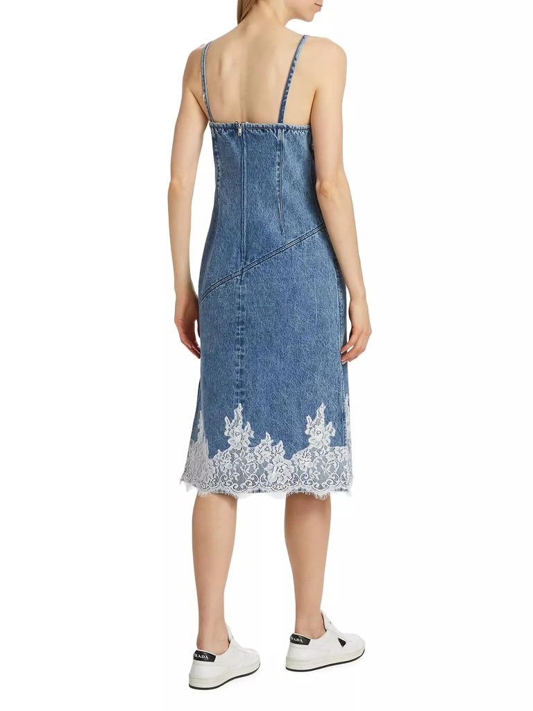 3.1 Phillip Lim Lace-Embellished Denim Midi-Dress 5