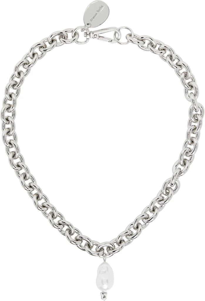 Simone Rocha Pearl Pendant Chain Necklace