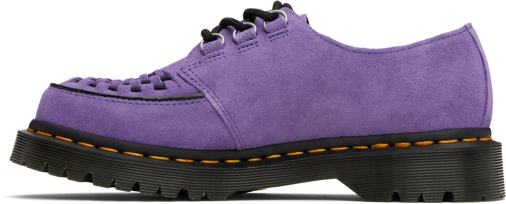 Dr. Martens Purple Ramsey Woven Suede Creepers 3