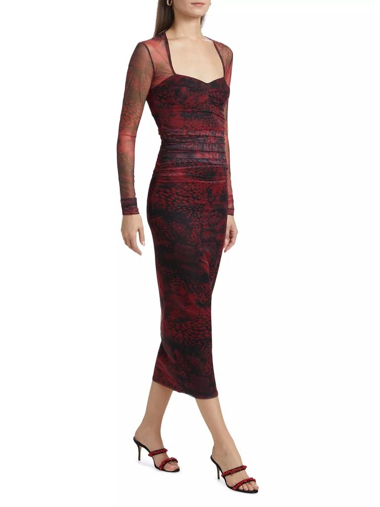 Amanda Uprichard Cade Printed Body-Con Midi-Dress 2
