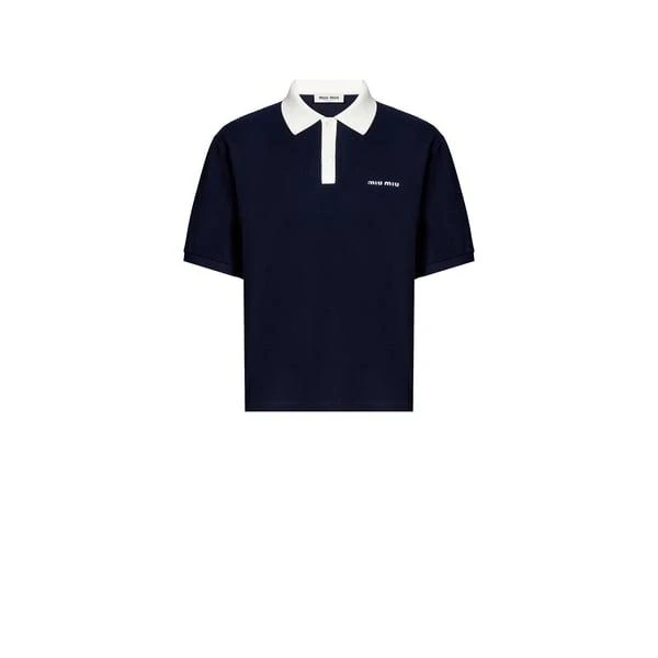 Miu Miu Cotton piqué polo shirt 1