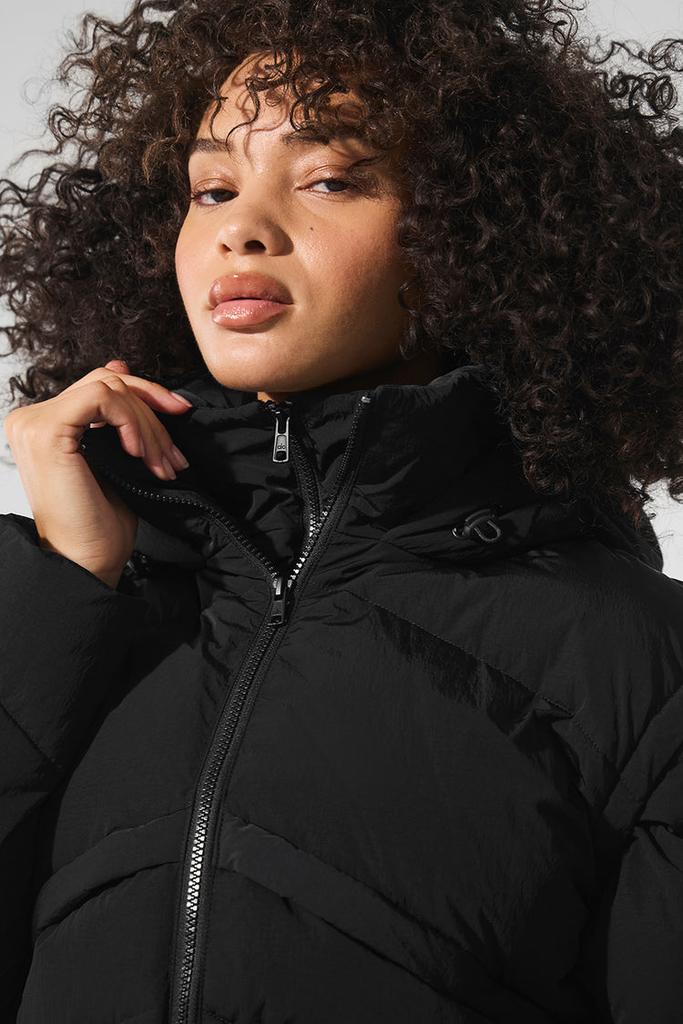 ジャケット・アウター alo Glacier Puffer BLACK XS Glacier Puffer - Black | ALO