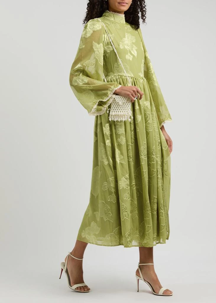 Sister Jane Emile floral-jacquard chiffon midi dress 4