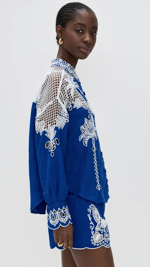 Farm Rio Palms Richelieu Long Sleeve Shirt 3