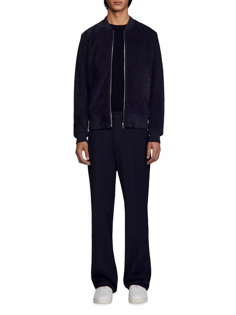 Sandro Suede Leather Jacket 2