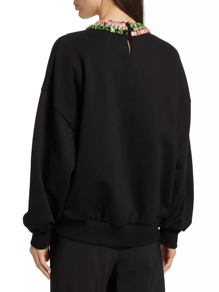 Cinq à Sept Brandy Chunky Rhinestone Sweater 5