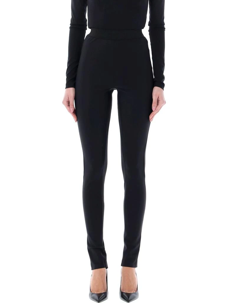 WARDROBE.NYC BONDED BACK ZIP LEGGINGS 1