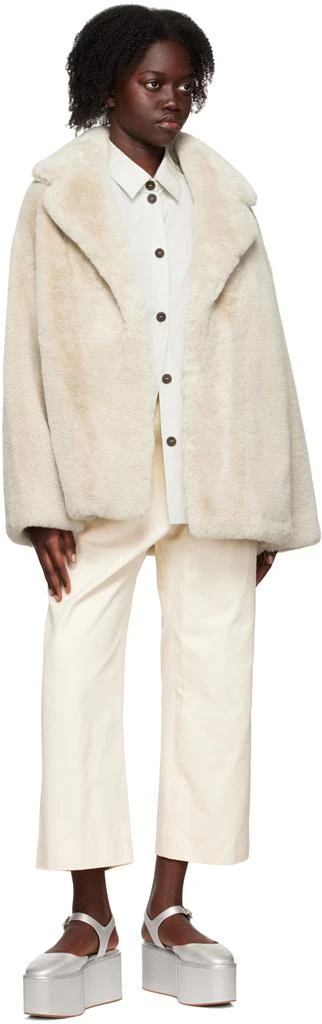 Stand Studio Off-White Savannah Faux-Fur Jacket 4