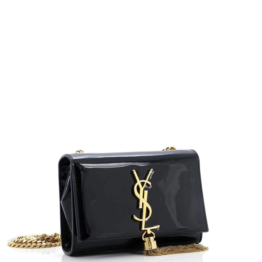 Yves Saint Laurent Classic Monogram Tassel Crossbody Bag Patent Small 2