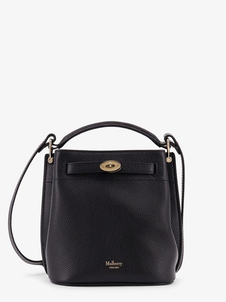 Mulberry Leather bucket bag with logo