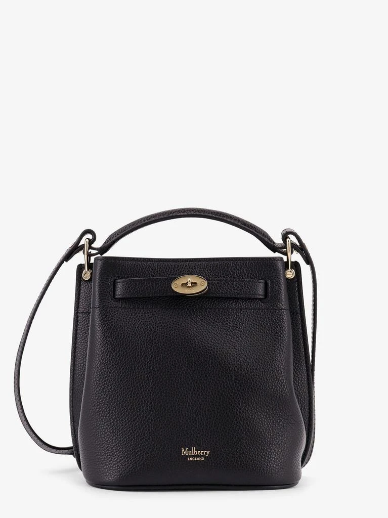 Mulberry Leather bucket bag with logo 1