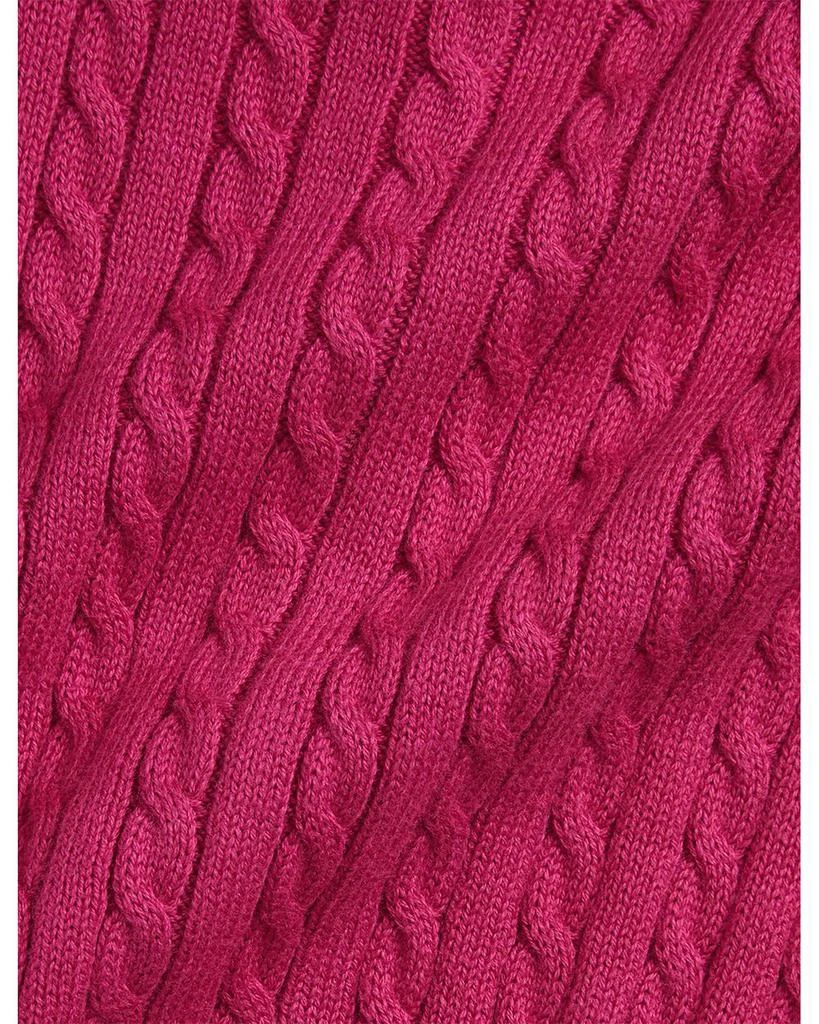 Ralph Lauren Polo Girls' Mini Cable Cotton Cardigan - Baby 3