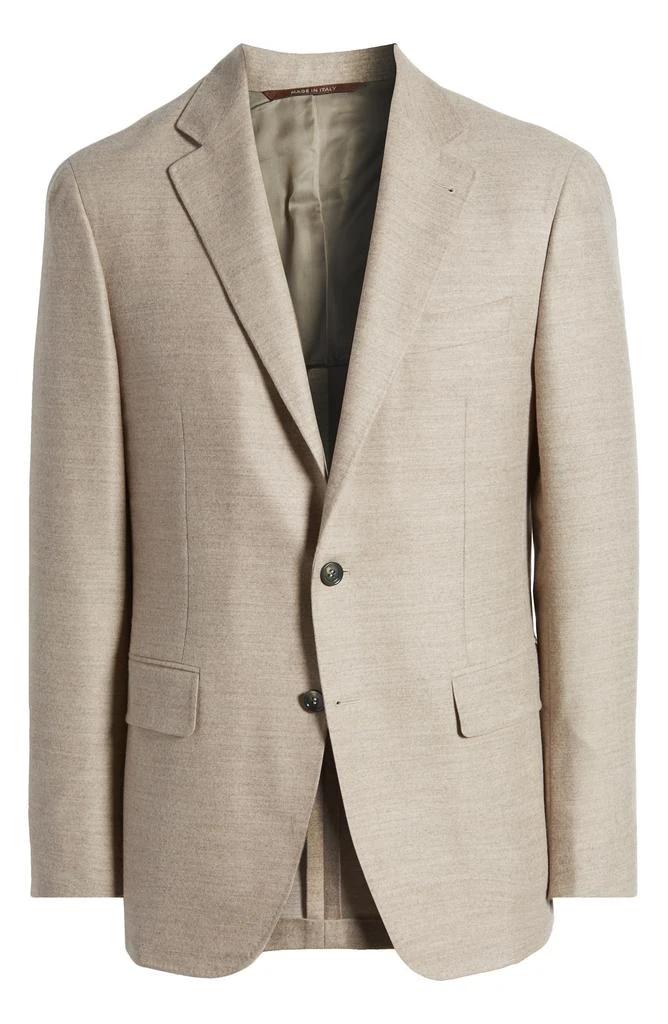 Canali Kei Trim Fit Beige Wool Sport Coat 6