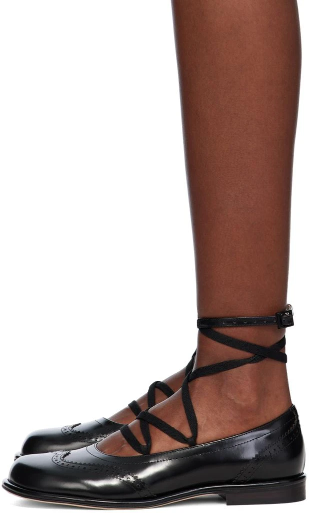 Shushu/Tong Black Lace-Up Flat Brogues 3