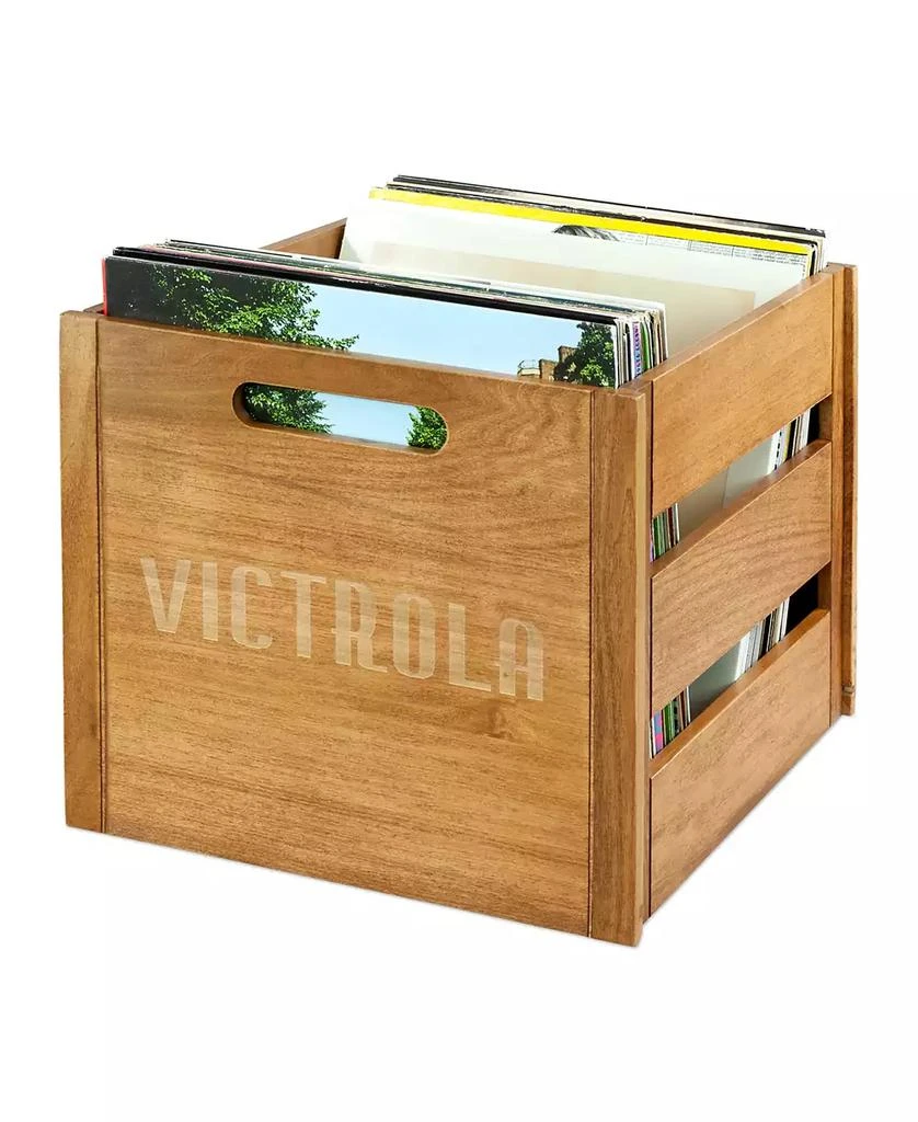 Victrola Wooden Record Crate