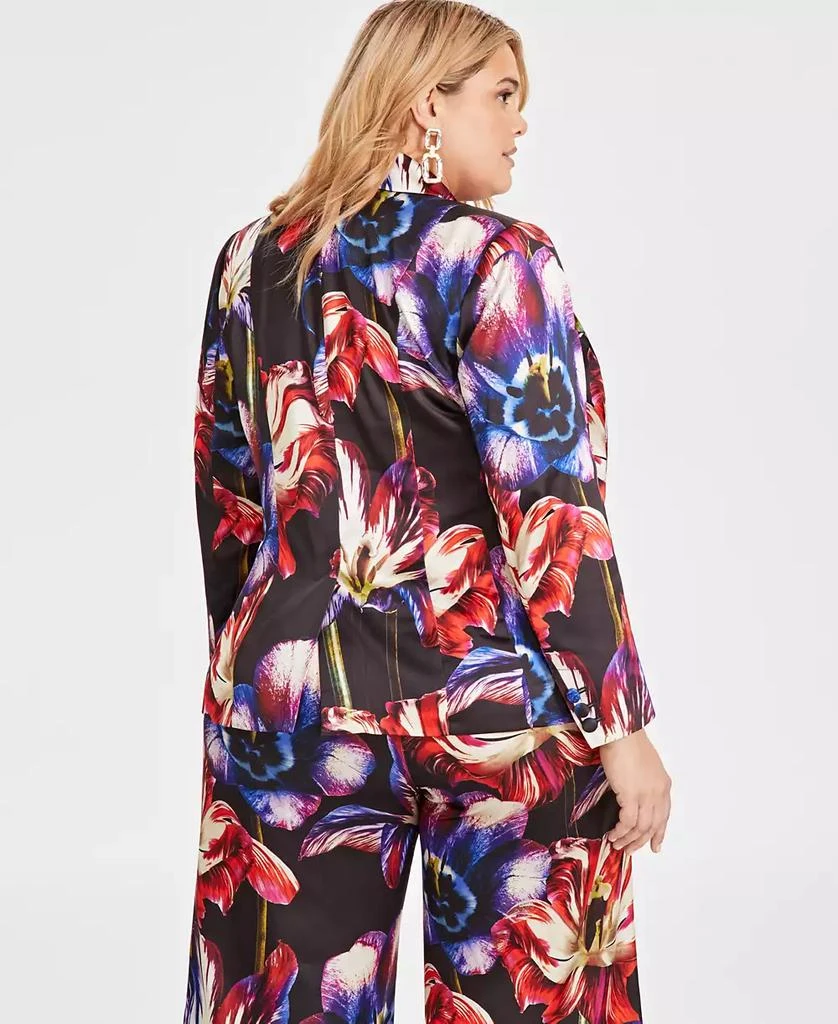 INC International Women's Printed Satin Blazer, Created for Macy's 6
