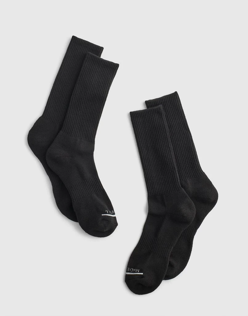 Madewell Two-Pack MWL Cloudlift Crew Socks