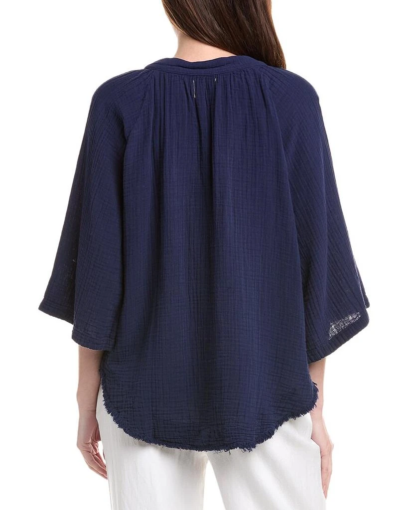 9seed Double Gauze Raw Edge Dashiki Top 2